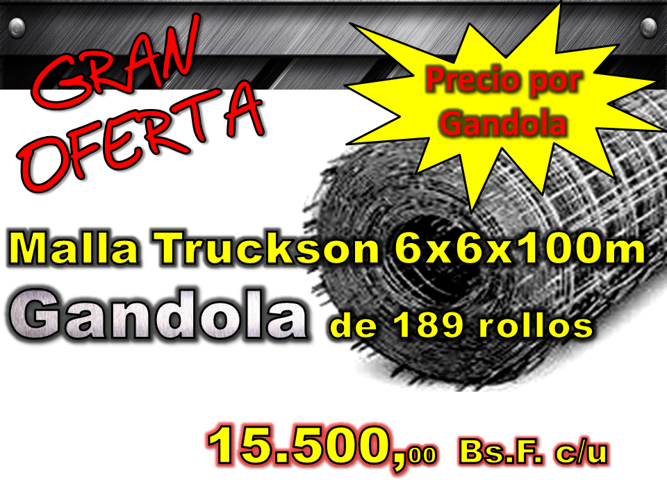 Malla Truckson 6x6x100m  &middot; Confikom